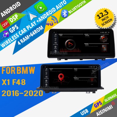 AISINIMI Android Car DVD Player For BMW X1 F48 2016-2020 radio Car Audio multimedia Gps Stereo Monitor screen carplay auto all in one navigation