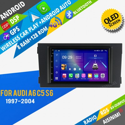 AISINIMI Android Car DVD Player For Audi A6 C5 1997-2004 S6 2 1999-2004 radio Car Audio multimedia Gps Stereo Monitor screen carplay auto all in one navigation