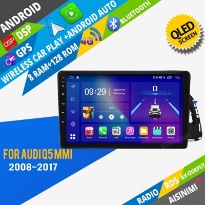 AISINIMI Android Car DVD Player For Audi Q5 MMI 2G 3G 2008 - 2017 radio Car Audio multimedia Gps Stereo Monitor screen carplay auto all in one navigation