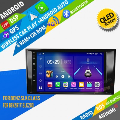 AISINIMI Android Car DVD Player For Benz SLK class R171 SLK200 radio Car Audio multimedia Gps Stereo Monitor screen carplay auto all in one navigation