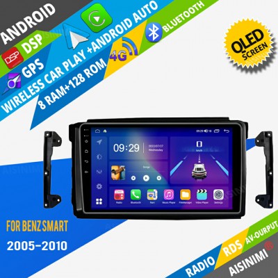 AISINIMI Android Car DVD Player For Benz Smart 2005-2010 radio Car Audio multimedia Gps Stereo Monitor screen carplay auto all in one navigation