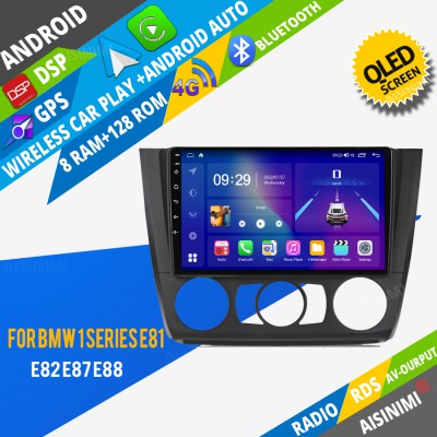 AISINIMI Android Car DVD Player For BMW 1 Series E81 E82 E87 E88 radio Car Audio multimedia Gps Stereo Monitor screen carplay auto all in one navigation