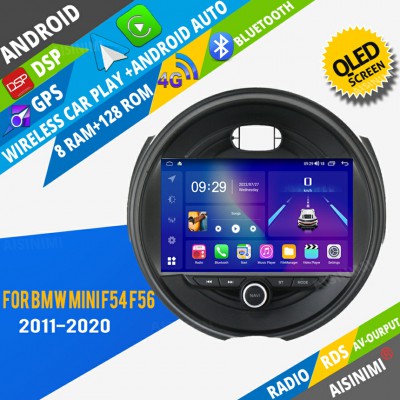 AISINIMI Android Car DVD Player For BMW Mini F54 F56 2011 - 2020 radio Car Audio multimedia Gps Stereo Monitor screen carplay auto all in one navigation