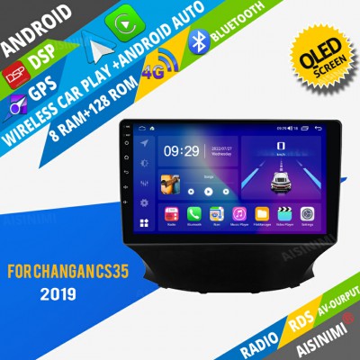 AISINIMI Android Car DVD Player For Changan CS35 2019 radio Car Audio multimedia Gps Stereo Monitor screen carplay auto all in one navigation