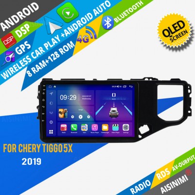 AISINIMI Android Car DVD Player For Chery Tiggo 5X 2019 radio Car Audio multimedia Gps Stereo Monitor screen carplay auto all in one navigation