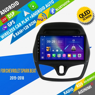 AISINIMI Android Car DVD Player For Chevrolet Spark Beat 2015-2018 radio Car Audio multimedia Gps Stereo Monitor screen carplay auto all in one navigation