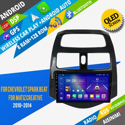 AISINIMI Android Car DVD Player For CHEVROLET Spark Beat Matiz Creative 2010-2014 radio Car Audio multimedia Gps Stereo Monitor screen carplay auto all in one navigation