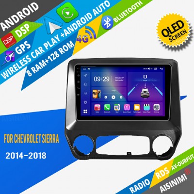 AISINIMI Android Car DVD Player For Chevrolet Sierra 2014-2018 radio Car Audio multimedia Gps Stereo Monitor screen carplay auto all in one navigation