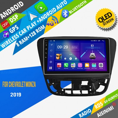 AISINIMI Android Car DVD Player For Chevrolet Monza 2019 radio Car Audio multimedia Gps Stereo Monitor screen carplay auto all in one navigation
