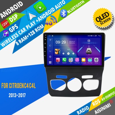 AISINIMI Android Car DVD Player For Citroen C4 C4L 2013 - 2017 radio Car Audio multimedia Gps Stereo Monitor screen carplay auto all in one navigation