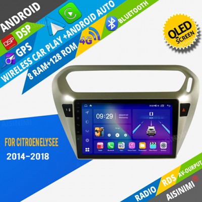AISINIMI Android Car DVD Player For CITROEN ELYSEE PEUGEOT 301 2014-2018 radio Car Audio multimedia Gps Stereo Monitor screen carplay auto all in one navigation