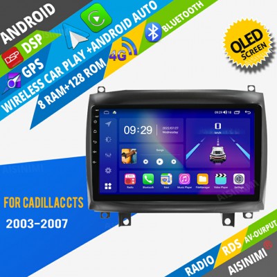 AISINIMI Android Car DVD Player For Cadillac CTS 2003-2007 radio Car Audio multimedia Gps Stereo Monitor screen carplay auto all in one navigation