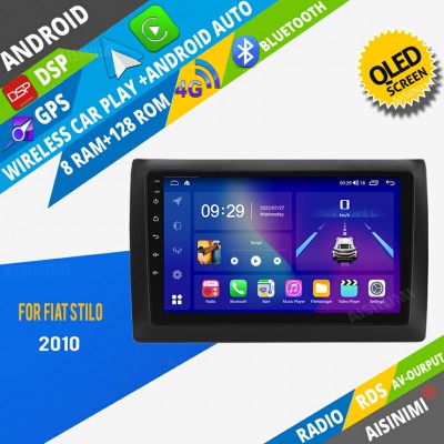 AISINIMI Android Car DVD Player For Fiat Stilo 2010 radio Car Audio multimedia Gps Stereo Monitor screen carplay auto all in one navigation