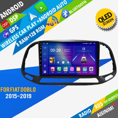 AISINIMI Android Car DVD Player For Fiat Doblo 2015-2019 radio Car Audio multimedia Gps Stereo Monitor screen carplay auto all in one navigation