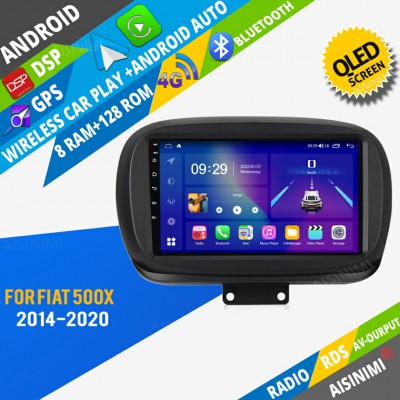 AISINIMI Android Car DVD Player For Fiat 500X 2014-2020 radio Car Audio multimedia Gps Stereo Monitor screen carplay auto all in one navigation
