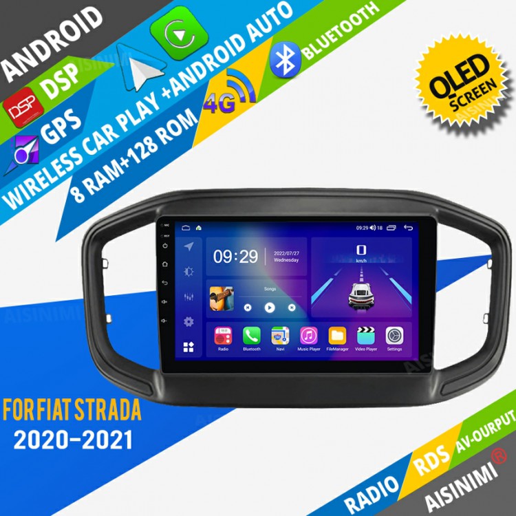 AISINIMI Android Car DVD Player For Fiat Strada 2020-2021 radio Car Audio multimedia Gps Stereo Monitor screen carplay auto all in one navigation