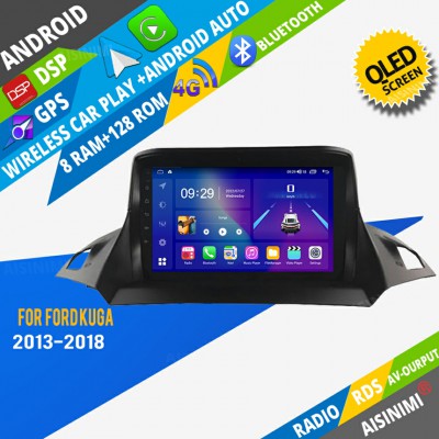 AISINIMI Android Car DVD Player For FORD KUGA 2013-2018 radio Car Audio multimedia Gps Stereo Monitor screen carplay auto all in one navigation