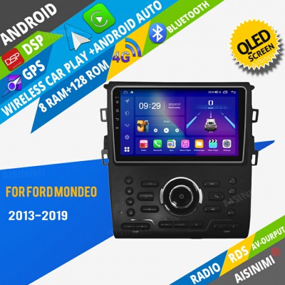 AISINIMI Android Car DVD Player For Ford MONDEO 2013-2019 AT AC radio Car Audio multimedia Gps Stereo Monitor screen carplay auto all in one navigation
