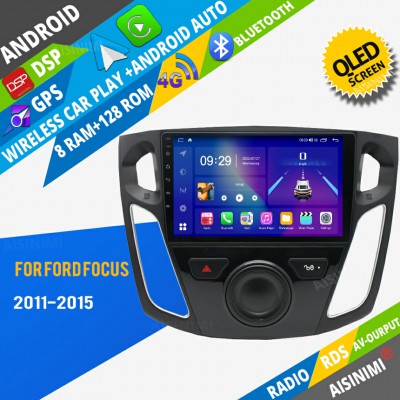 AISINIMI Android Car DVD Player For Ford Focus 2011-2015 radio Car Audio multimedia Gps Stereo Monitor screen carplay auto all in one navigation