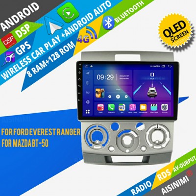 AISINIMI Android Car DVD Player For Ford Everest Ranger Mazda BT-50 radio Car Audio multimedia Gps Stereo Monitor screen carplay auto all in one navigation