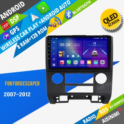 AISINIMI Android Car DVD Player For Ford Escape 2007-2012 radio Car Audio multimedia Gps Stereo Monitor screen carplay auto all in one navigation