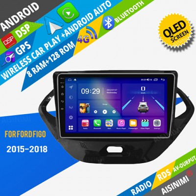 AISINIMI Android Car DVD Player For FORD FIGO 2015-2018 radio Car Audio multimedia Gps Stereo Monitor screen carplay auto all in one navigation