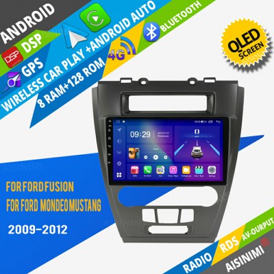 AISINIMI Android Car DVD Player For Ford Fusion Mondeo Mustang 2009-2012 radio Car Audio multimedia Gps Stereo Monitor screen carplay auto all in one navigation