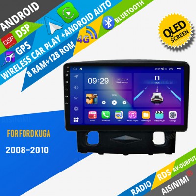 AISINIMI Android Car DVD Player For Ford Kuga 2008-2010 radio Car Audio multimedia Gps Stereo Monitor screen carplay auto all in one navigation