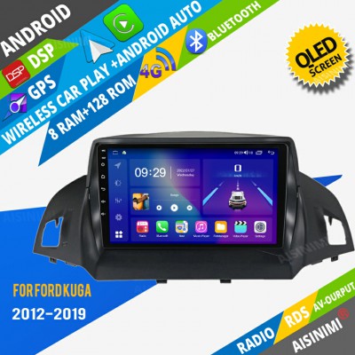 AISINIMI Android Car DVD Player For Ford Kuga 2012-2019 radio Car Audio multimedia Gps Stereo Monitor screen carplay auto all in one navigation