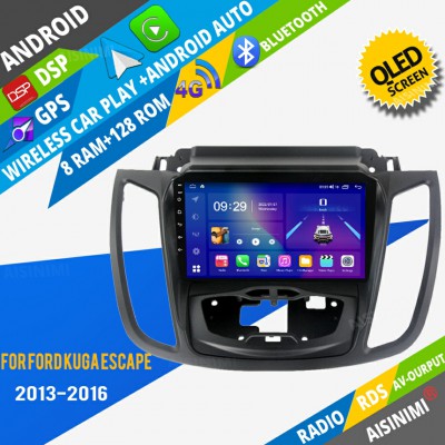 AISINIMI Android Car DVD Player For Ford Kuga Escape 2013-2016 radio Car Audio multimedia Gps Stereo Monitor screen carplay auto all in one navigation