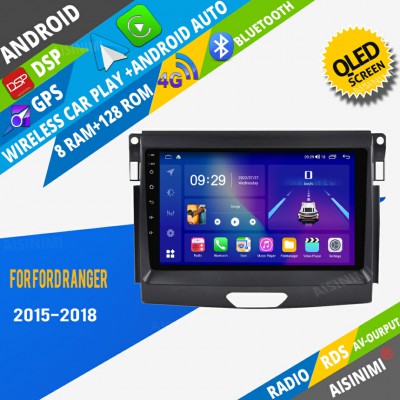 AISINIMI Android Car DVD Player For Ford Ranger 2015 2016 2017 2018 radio Car Audio multimedia Gps Stereo Monitor screen carplay auto all in one navigation