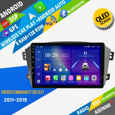 AISINIMI Android Car DVD Player For Geely Emgrand X7 1 GX7 EX7 2011-2019 radio Car Audio multimedia Gps Stereo Monitor screen carplay auto all in one navigation