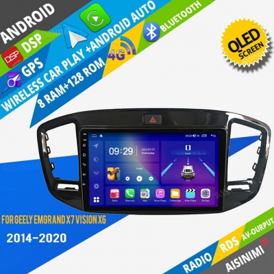 AISINIMI Android Car DVD Player For Geely Emgrand X7 Vision X6 Haoqing SUV 2014-2020 radio Car Audio multimedia Gps Stereo Monitor screen carplay auto all in one navigation