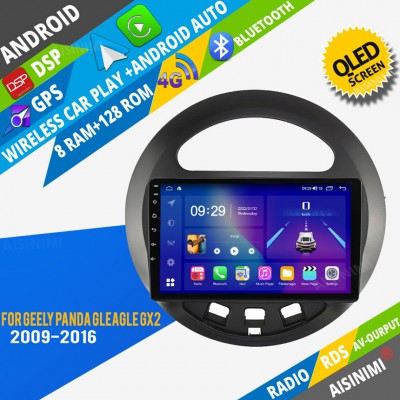 AISINIMI Android Car DVD Player For Geely Panda Gleagle GX2 LC Kandi 2009 - 2016 radio Car Audio multimedia Gps Stereo Monitor screen carplay auto all in one navigation