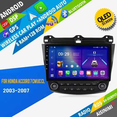 AISINIMI Android Car DVD Player For Honda Accord 7 CM UC CL 2003 - 2007 radio Car Audio multimedia Gps Stereo Monitor screen carplay auto all in one navigation
