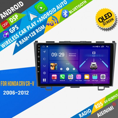 AISINIMI Android Car DVD Player For Honda CRV CR-V 2006-2012 radio Car Audio multimedia Gps Stereo Monitor screen carplay auto all in one navigation