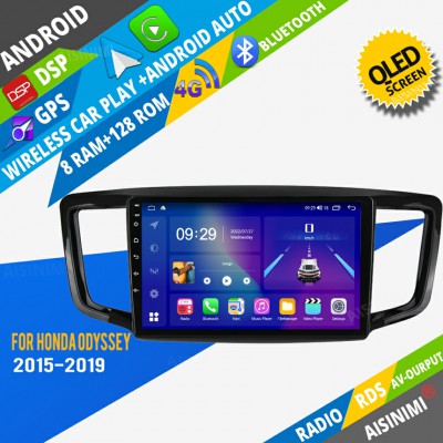 AISINIMI Android Car DVD Player For Honda Odyssey 2015-2019 radio Car Audio multimedia Gps Stereo Monitor screen carplay auto all in one navigation