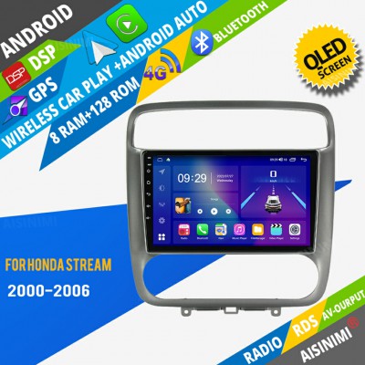 AISINIMI Android Car DVD Player For Honda Stream 2000-2006 radio Car Audio multimedia Gps Stereo Monitor screen carplay auto all in one navigation