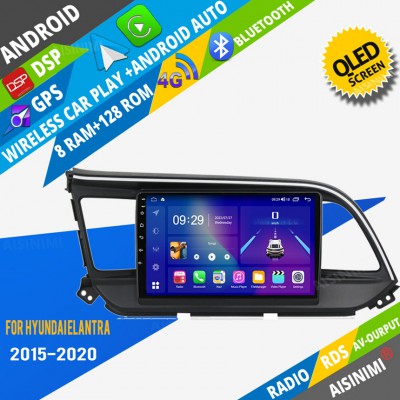 AISINIMI Android Car DVD Player For Hyundai Elantra 2015-2020 radio Car Audio multimedia Gps Stereo Monitor screen carplay auto all in one navigation