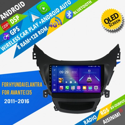AISINIMI Android Car DVD Player For Hyundai Elantra Avante I35 2011-2016 radio Car Audio multimedia Gps Stereo Monitor screen carplay auto all in one navigation