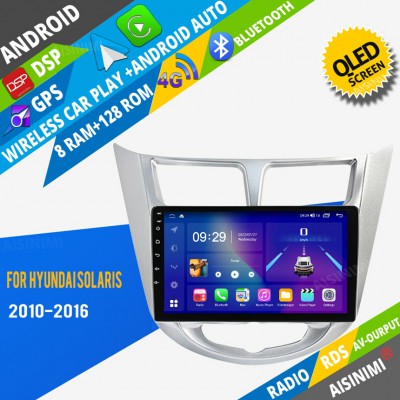 AISINIMI Android Car DVD Player For Hyundai Solaris 2010-2016 radio Car Audio multimedia Gps Stereo Monitor screen carplay auto all in one navigation