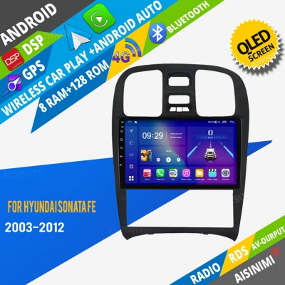 AISINIMI Android Car DVD Player For Hyundai Sonata Fe 2003-2012 radio Car Audio multimedia Gps Stereo Monitor screen carplay auto all in one navigation