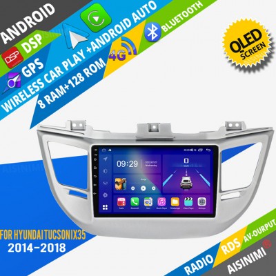 AISINIMI Android Car DVD Player For Hyundai Tucson IX35 2014-2018 radio Car Audio multimedia Gps Stereo Monitor screen carplay auto all in one navigation