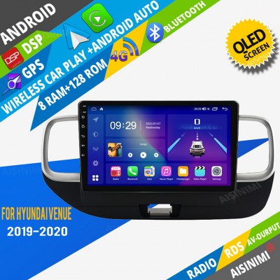 AISINIMI Android Car DVD Player For Hyundai Venue 2019-2020 radio Car Audio multimedia Gps Stereo Monitor screen carplay auto all in one navigation