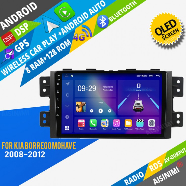 AISINIMI Android Car DVD Player For Kia Borrego Mohave 2008-2012 radio Car Audio multimedia Gps Stereo Monitor screen carplay auto all in one navigation