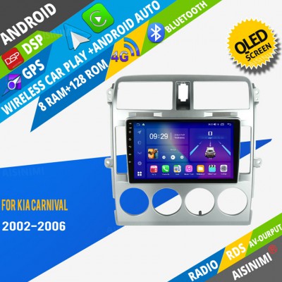 AISINIMI Android Car DVD Player For Kia Carnival 2002-2006 radio Car Audio multimedia Gps Stereo Monitor screen carplay auto all in one navigation