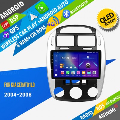 AISINIMI Android Car DVD Player For Kia Cerato 1 LD 2004 -2008 radio Car Audio multimedia Gps Stereo Monitor screen carplay auto all in one navigation