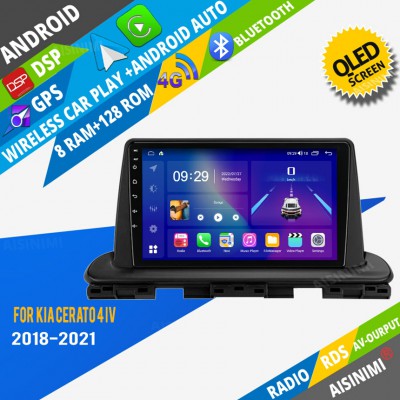 AISINIMI Android Car DVD Player For Kia Cerato 4 IV 2018-2021 radio Car Audio multimedia Gps Stereo Monitor screen carplay auto all in one navigation