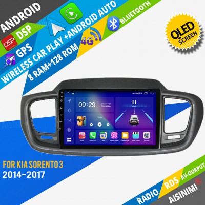 AISINIMI Android Car DVD Player For Kia Sorento 3 2014-2017 radio Car Audio multimedia Gps Stereo Monitor screen carplay auto all in one navigation