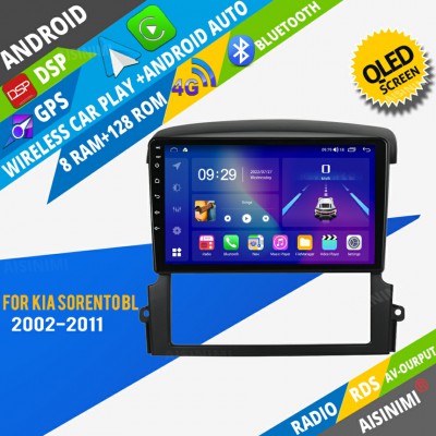 AISINIMI Android Car DVD Player For Kia Sorento BL 2002-2011 radio Car Audio multimedia Gps Stereo Monitor screen carplay auto all in one navigation